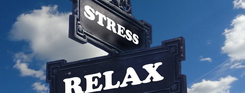 street size intersection of stress and relax